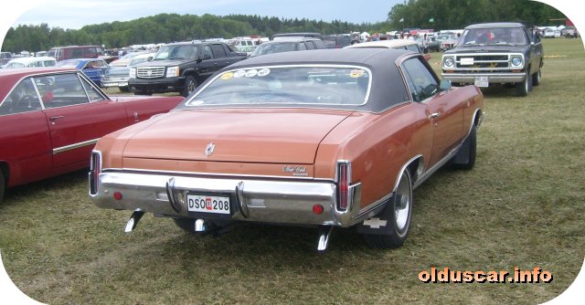 1971 Chevrolet Monte Carlo Hardtop Coupe back